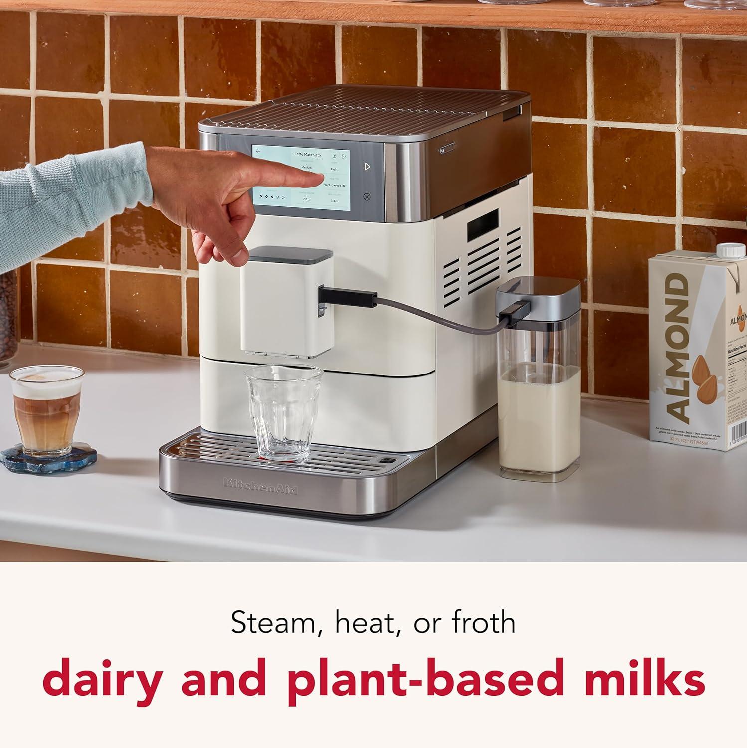 imageKitchenAid Fully Automatic Espresso Machine KF8 KES8558PL Porcelain WhitePorcelain