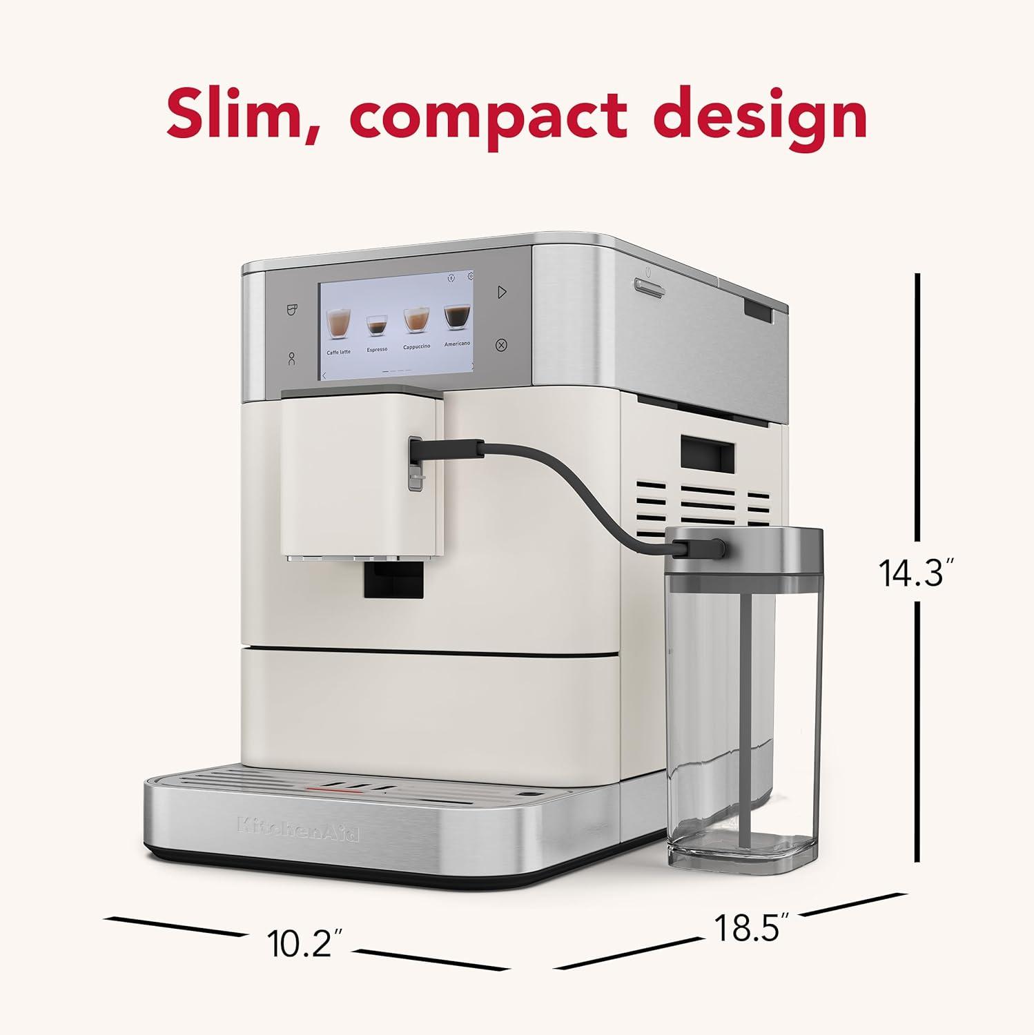 imageKitchenAid Fully Automatic Espresso Machine KF8 KES8558PL Porcelain WhitePorcelain