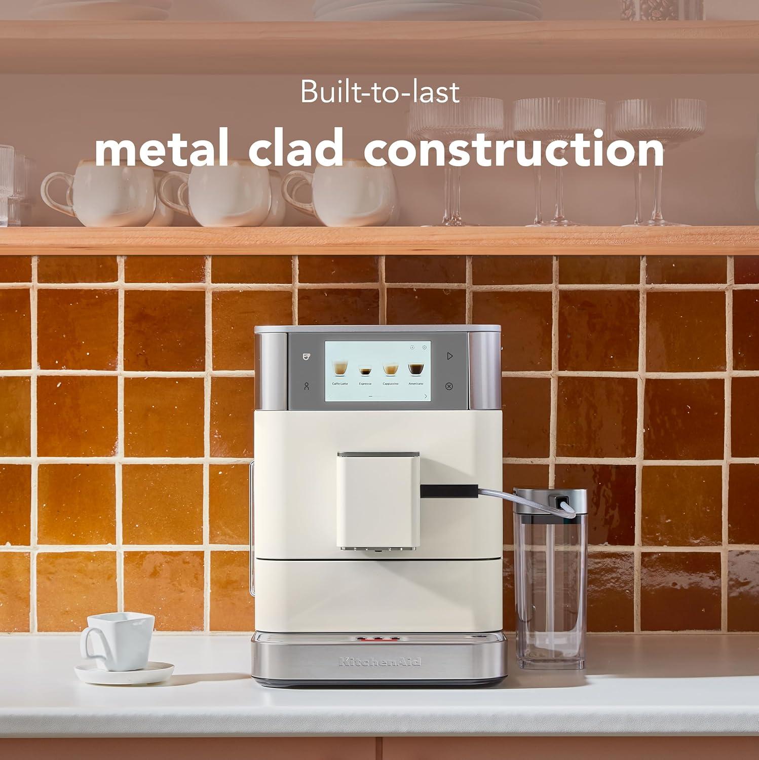 imageKitchenAid Fully Automatic Espresso Machine KF8 KES8558PL Porcelain WhitePorcelain