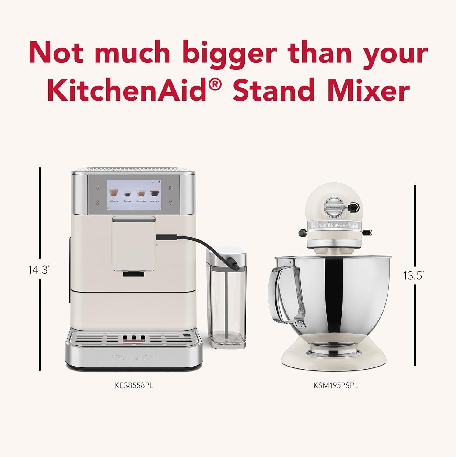 imageKitchenAid Fully Automatic Espresso Machine KF8 KES8558PL Porcelain WhitePorcelain