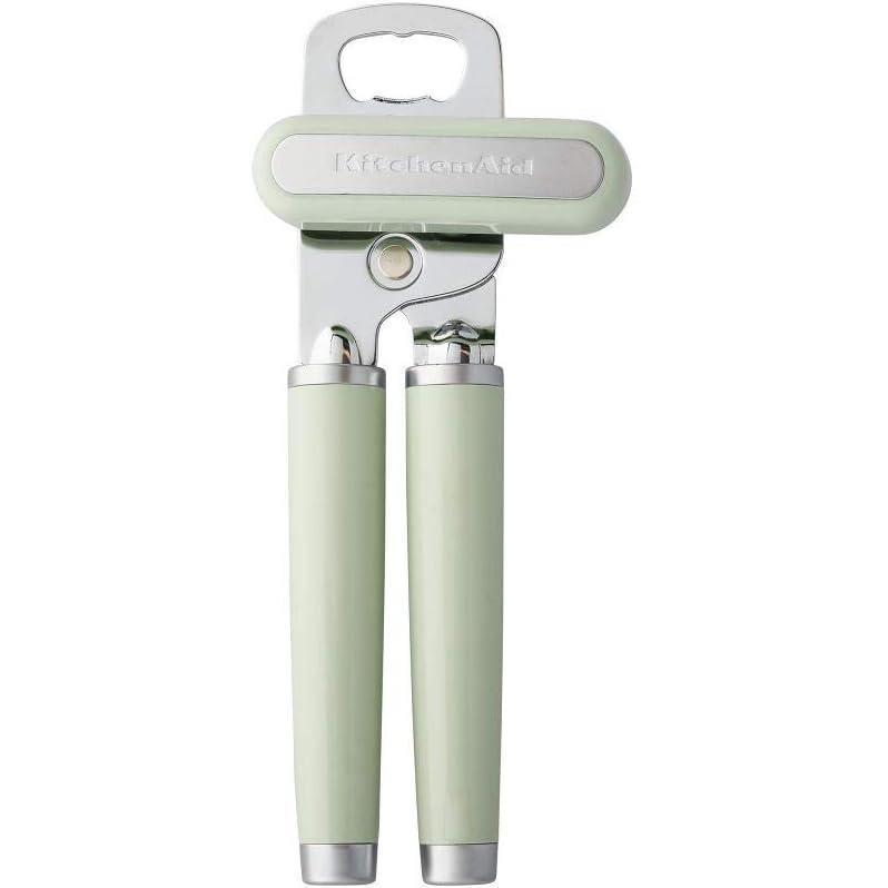 imageKitchenAid Classic Multifunction Can Opener and Bottle Opener Easy to Use Razor Sharp Stainless Steel Cutting Wheel Soft Ergonomic Handles Mineral WaterPistachio